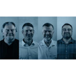 Graeme Harrison, Craig Cooper, Ross Eberlin, and Reza Mohammed of Bluesound Professional