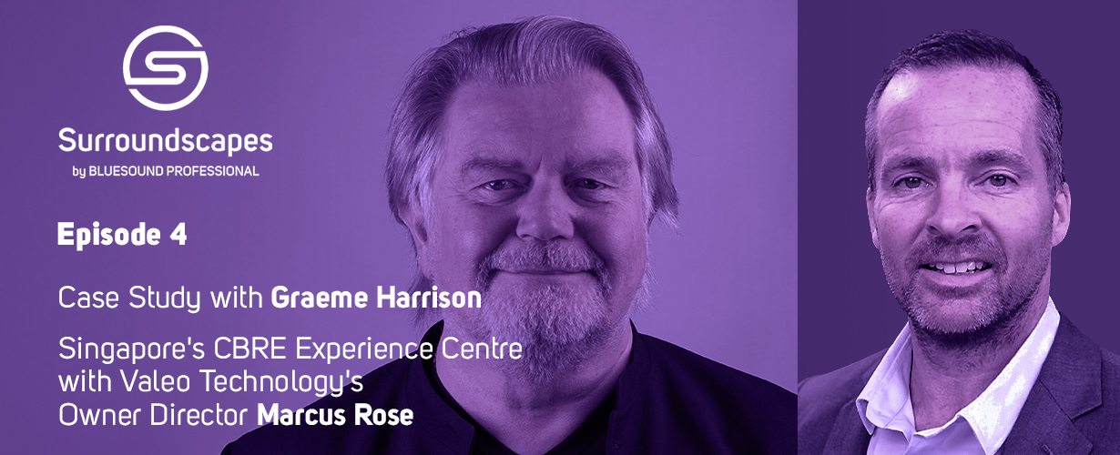 Graeme Harrison of Bluesound Professional and Marcus Rose of Valeo technology