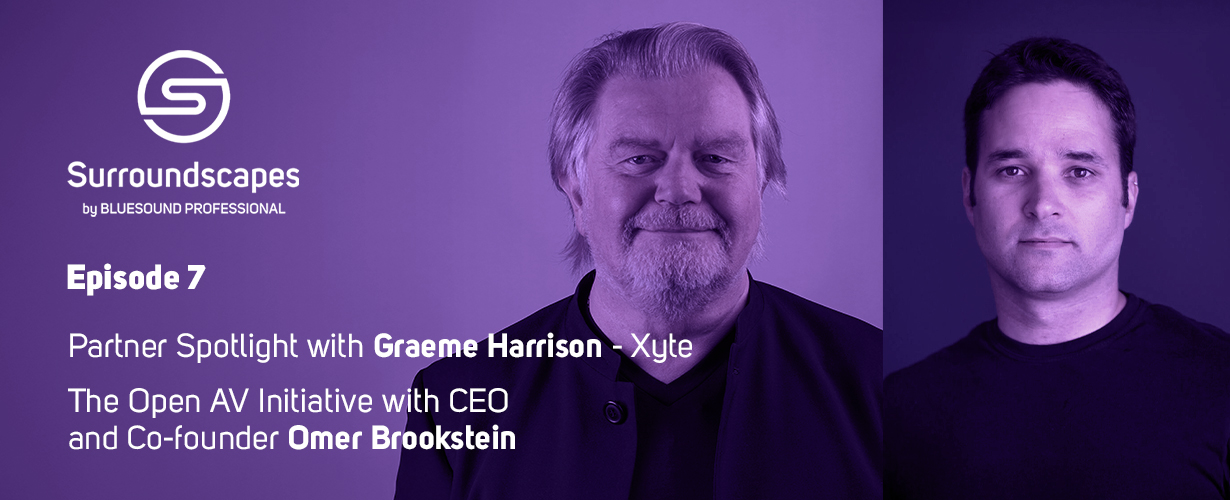 Graeme Harrison of Bluesound Professional and Omer Brookstein of XYTE